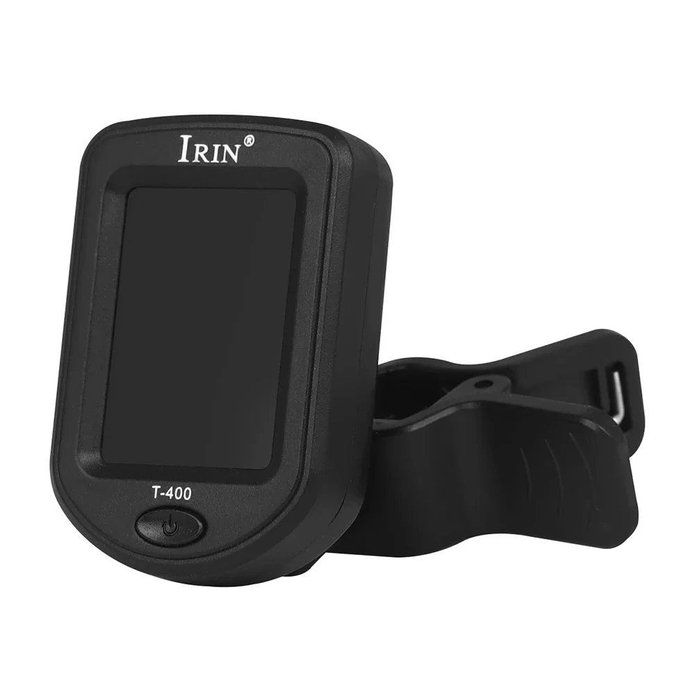 IRIN T-400 Guitar Tuner Digital Clip-On Tone Tuner for Electric Ukulele Bass Violin Universal 360Degree Rotatable Sensitive