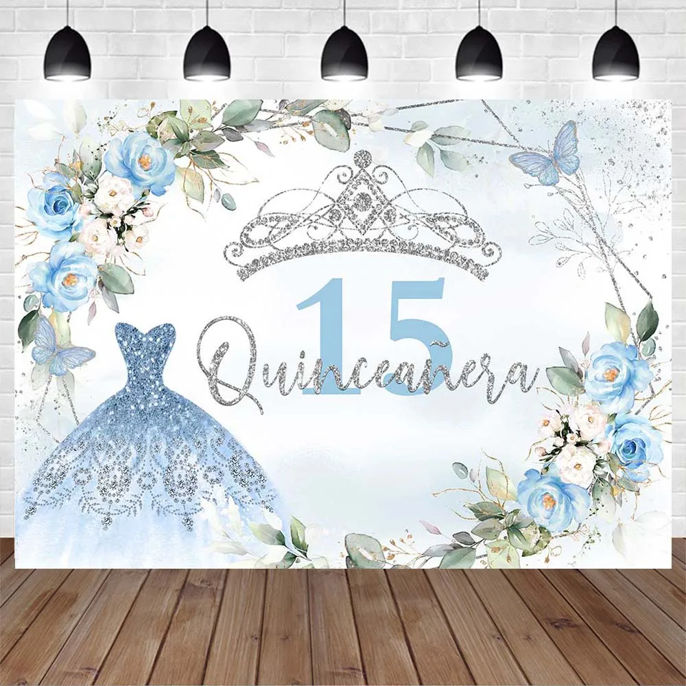 Mocsicka Quinceanera Girl 15th Birthday Party Photo Background Decor Princess Dresses High Heel Backdrops for Photography Studio