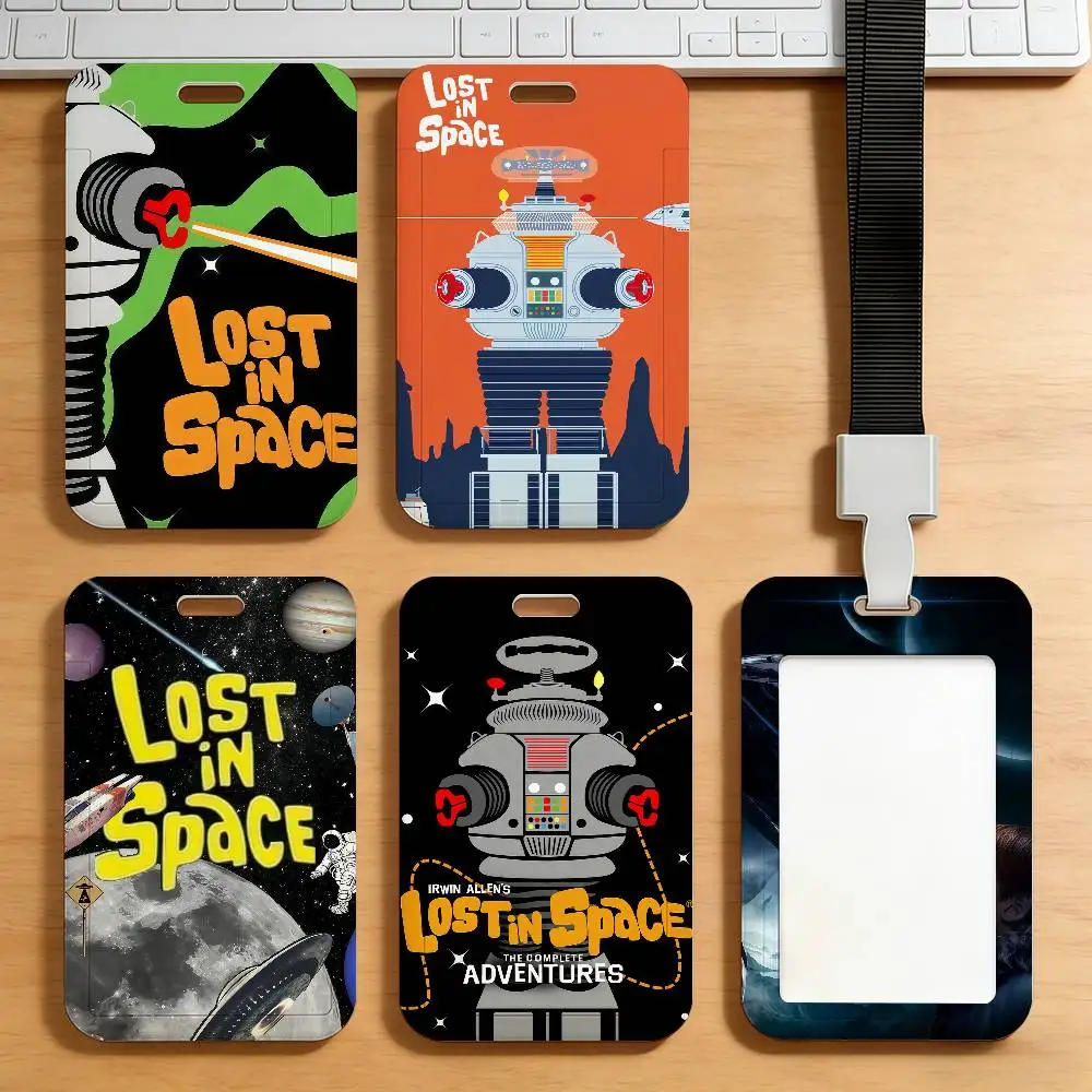 Movie L-Lost in S-Space Badge Card Holder Student ID Case Daily Use Subway Commute Work Cover Office School Bus Protector