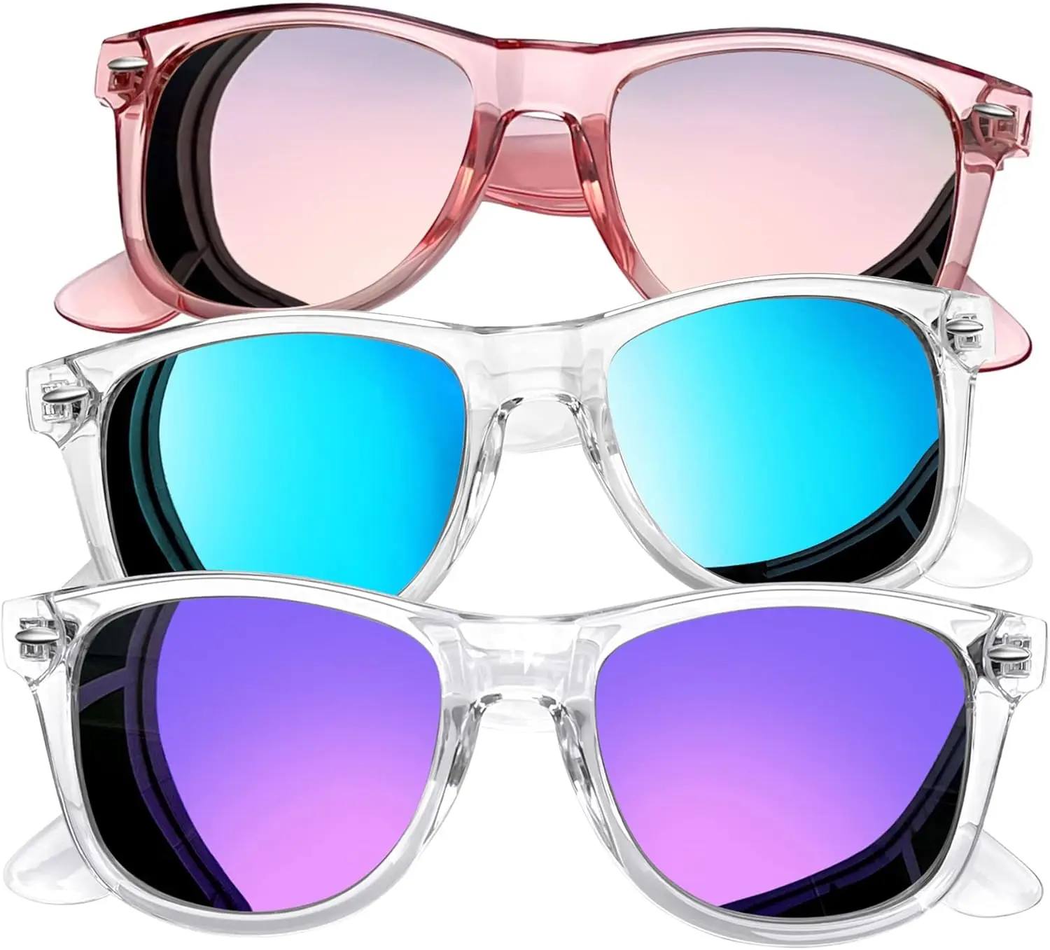 

Комплект из 3 квадратных солнцезащитных очков с поляризацией и защитой от ультрафиолета, модные солнцезащитные очки для женщин и мужчин