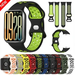 Silicone Strap for Xiaomi Mi Band 9 Pro Smartwatch Breathable wristband for Xiaomi iBand 8pro/Redmi Watch 4 5 6 Replaceable Belt