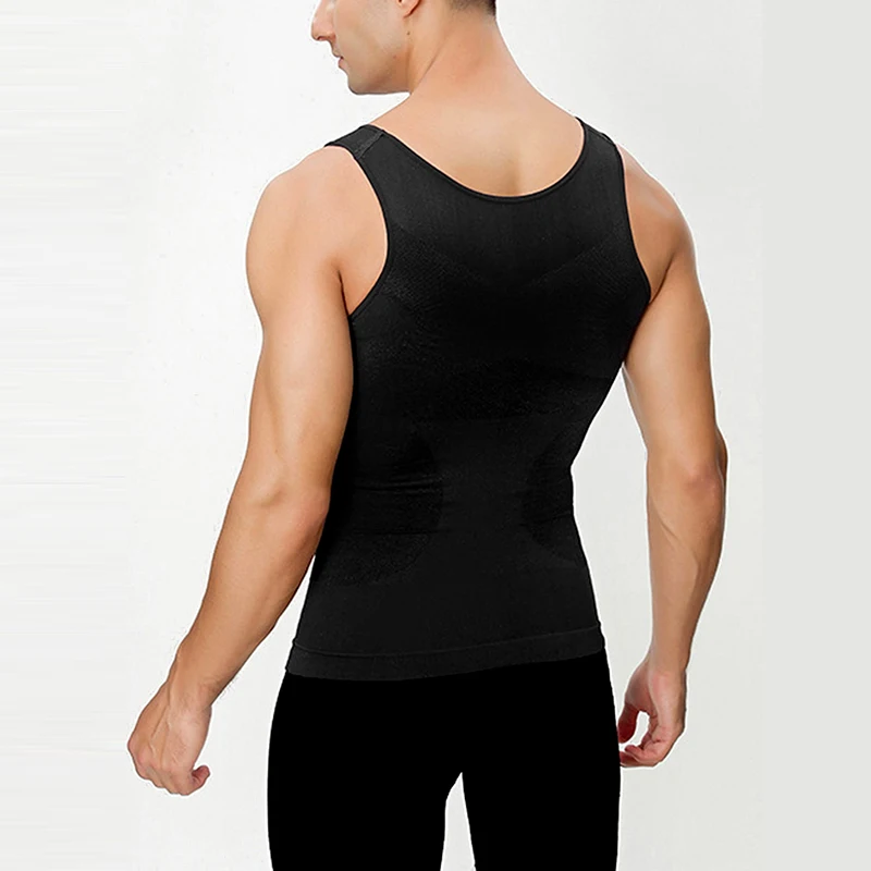 New Sweat Absorbent Body Shaping Sports Corset Vest Slimming Vest Men\'s Underwear Waist Cincher Corset Belly Body Shapewear