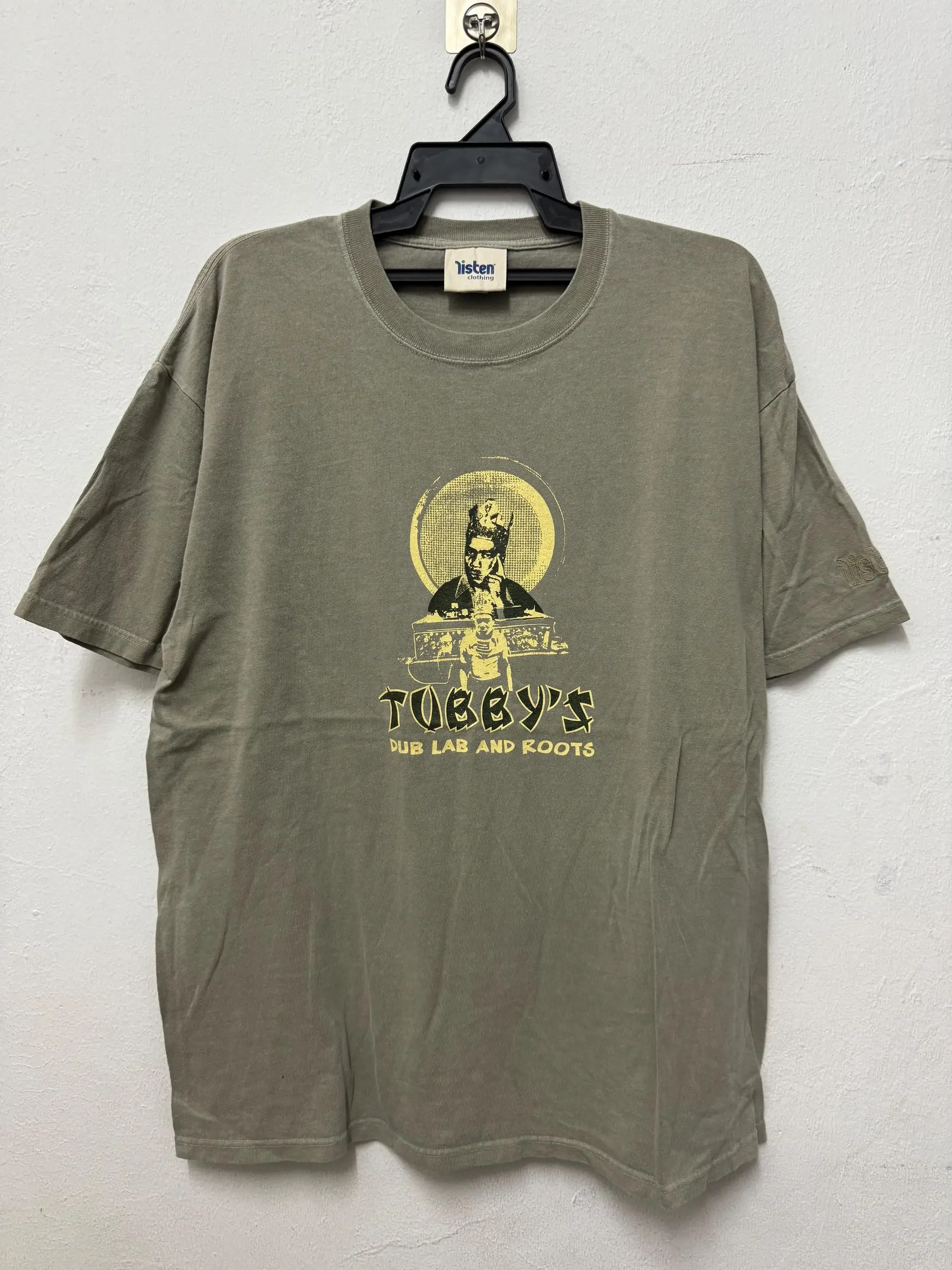 Vintage 90 s King Tubby Jamaican Sound Engineer Dub Electro Music Band T Shirt Rock Rap Size L