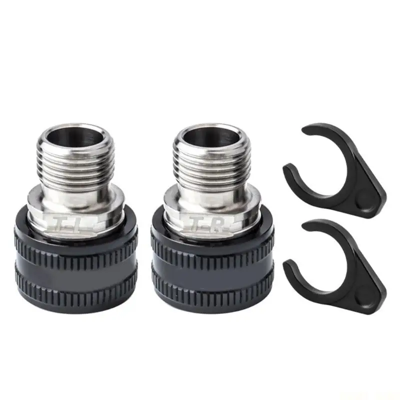 U2JB Cycle Footrest Position Adjusters for Stance Changes, with Screw-Fit Couplings and Clear Left and Right Side Labels
