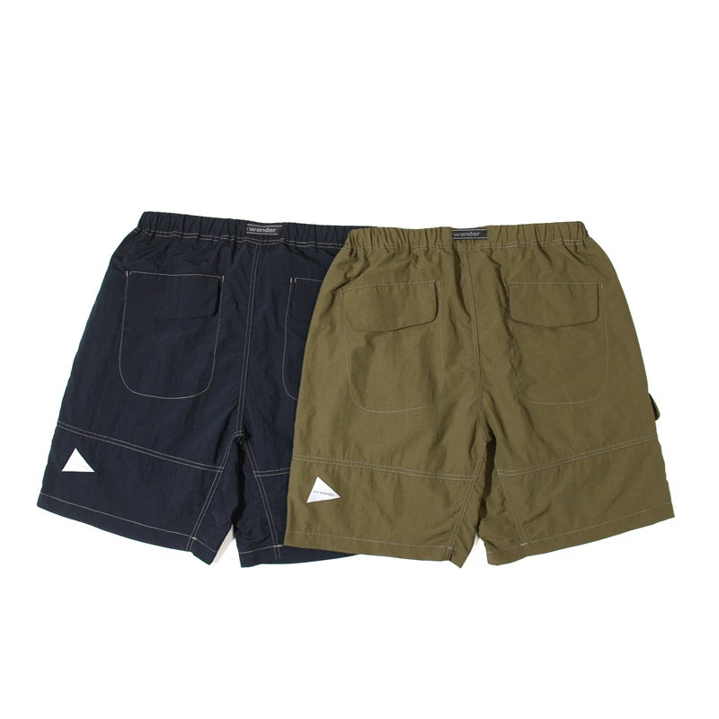 AND WANDER Unisex Ny Taffeta Hiker Shorts Lightweight UV‑Shield Water Repellent Nylon Shorts for Outdoor Hiking Daily Casual Use