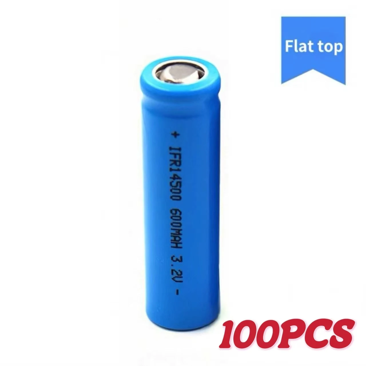 100PCS 14500 LiFePO4 Battery 3.2V 600mAh Rechargeable For Shaver Hair Clipper Flashlight Microphone Doorbell Toys AA Size