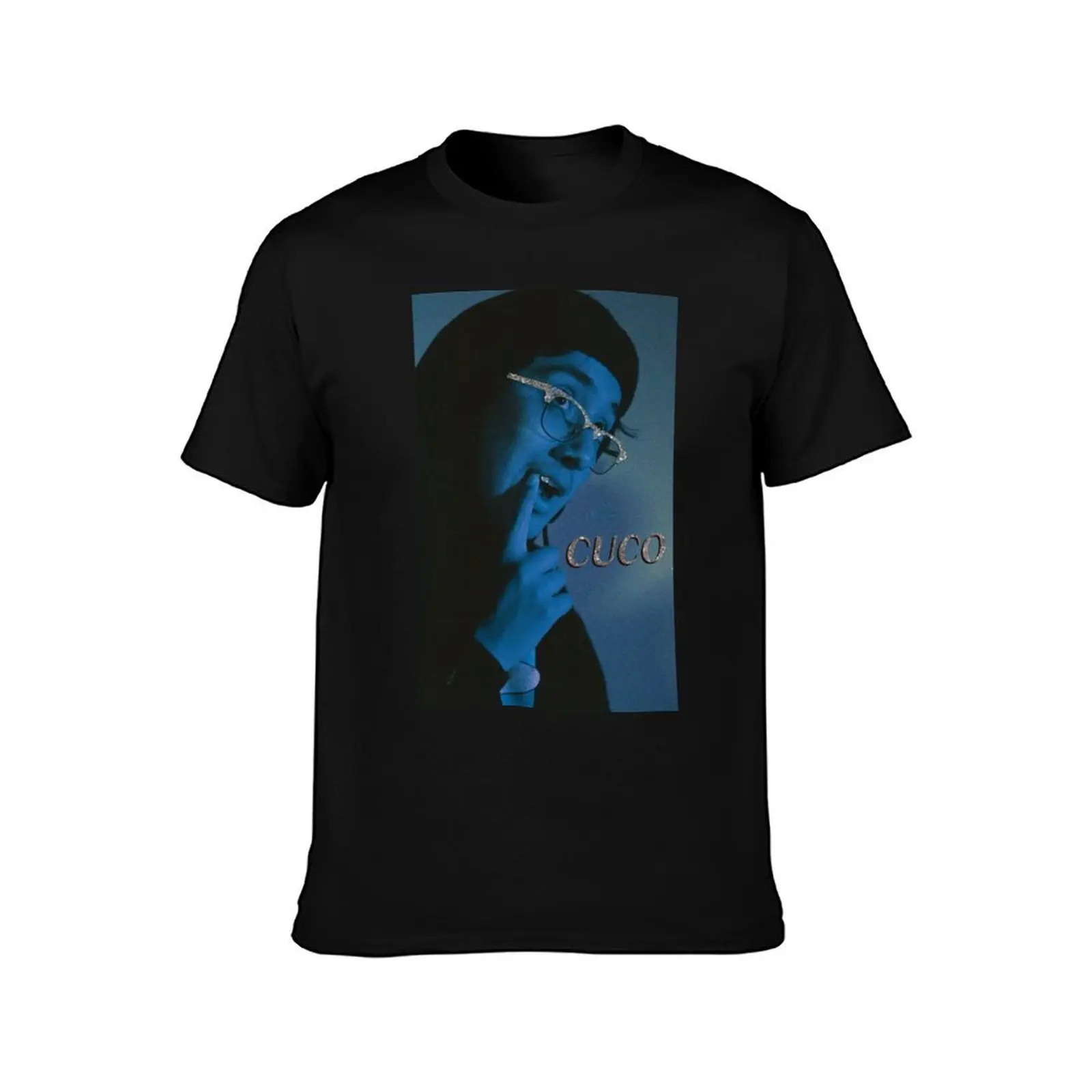 Cuco's bling (blue) T-Shirt Summer Casual Cotton Tee Oversized Streetwear Tops Vintage Graphic Print Loose Fit Short Sleeve