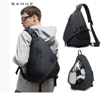 BANGE New Men's Chest Bag Large Capacity Outdoor Cycling Backpack Versatile Sports Travel Shoulder Bag Men Trendy Crossbody Bags
