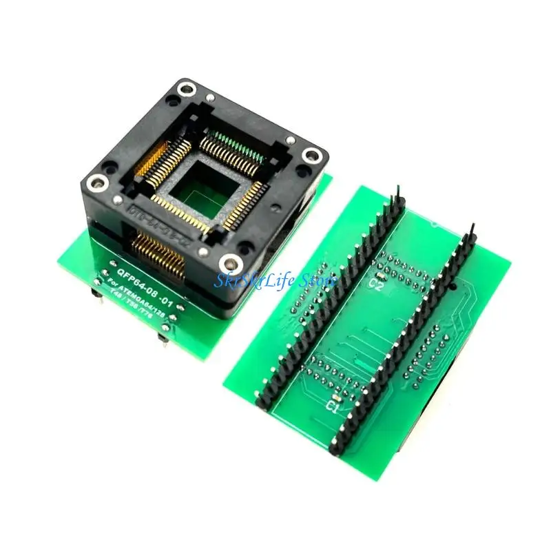 E65E TQFP64-08 Programming Socket Adapters For T76 Programmer Support 64Pin TQFP Chip