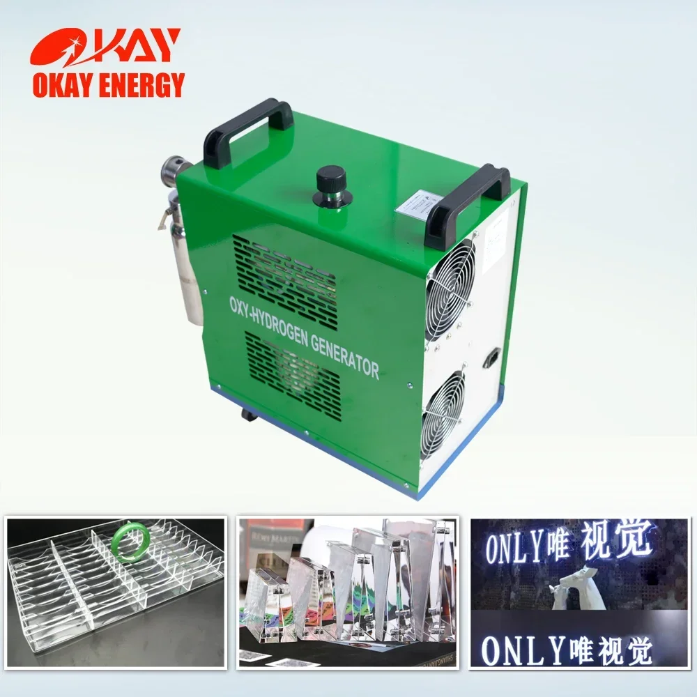 Okay Factory Promotion Small Cheap HHO Gas Acrylic Flame Polishing MachineHot Sales