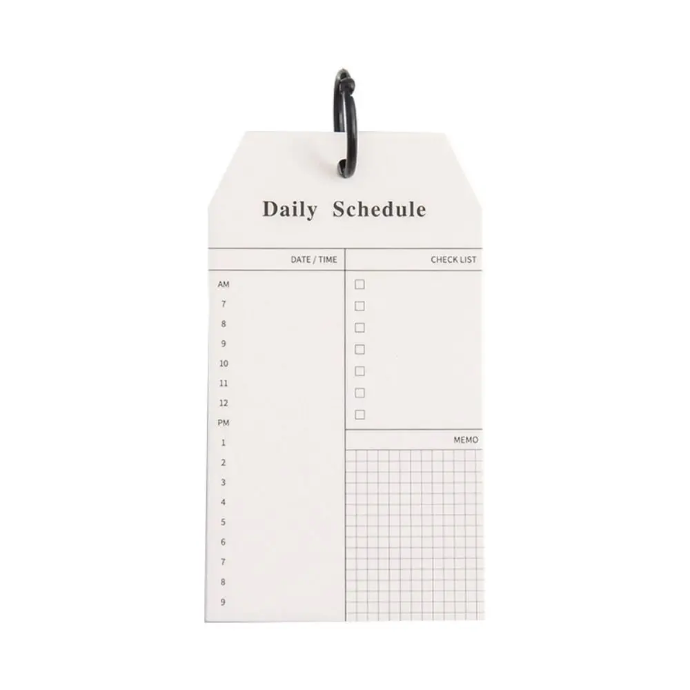 Durable Loose-leaf Ring Design Schedule Book Multi-functional Portable Memo Pad Creative Stationery Note Pad Gift