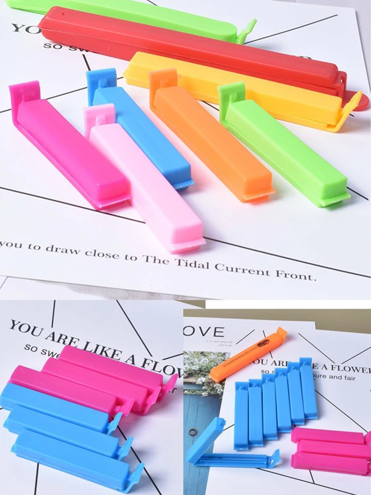 10/20 Stück Küchen-Aufbewahrung Lebensmittel-Snack-Verschluss-Clips Verschlussklemmen Plastikwerkzeug Küchenzubehör Tragbar Großpackung TMZ – Detail 13