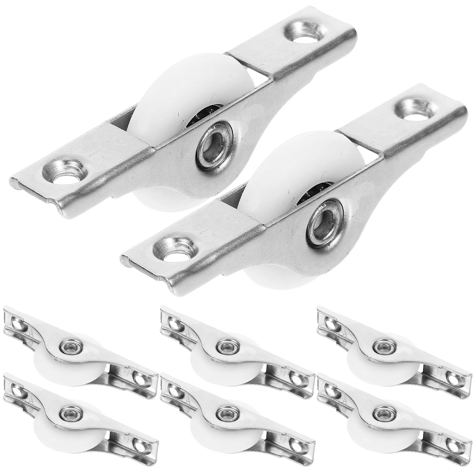

8pcs Sliding Door Pulley Wheel Replacement Window Track Roller Heavy Duty Metal Bearing For Door Window Cabinet Garage Patio