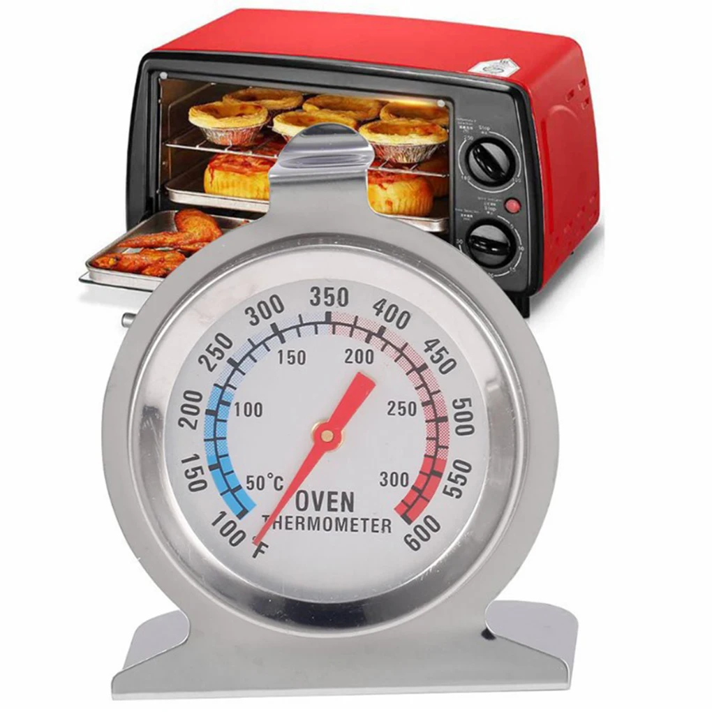 50-300 Oven Thermometer Stainless Steel Food Meats Bread Microwave Temperature Gauge Glass Dial Cookware Measuring Tools