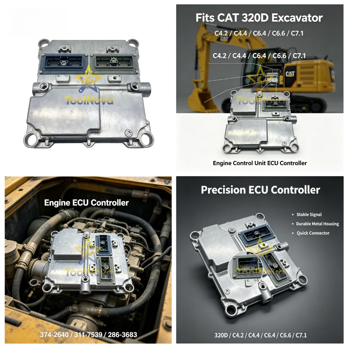 Excavator Computer *Board ECU Controller 374-2640* 20R-6912 331-7539 For Ca*terpill*ar 320D C4.2 C6.6 C7.1 Engine*
