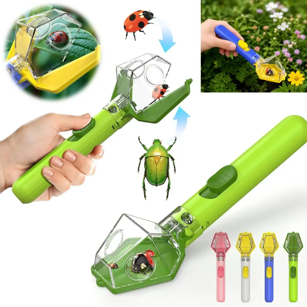 Handheld Insect Catcher Tool Portable Fly Catcher Bug Grabber Spider Catcher Insect Trap for Home Kitchen Kids Learning Tool