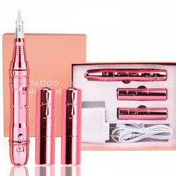 Professional Wireless Permanent Makeup Machine Pen Beauty Eyebrow Tattoo Machine with 2 Battery Tattoo Machine