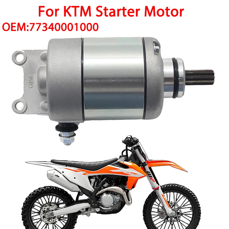 

Motorcycle Starter Motor For KTM 450 505 SX-F SXS-F XC-F SMR Rally Factory Replica SX ATV 77340001000 Accessories