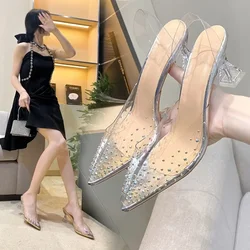 Summer Hot Selling Women's High Heels Sexy Pointed Toe Lightweight Simple Women's High Heels Fashionable Elegant Women's Shoes