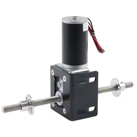 5840-31zy M8 Thread Shaft DC 12V 24V Worm Gear Motor Electric Motor With Flange &amp; Bracket