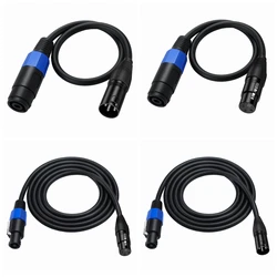 Speakon To XLR Cable Audio Jack Speak SOUND Male To XLR Female Male Extension Cable - Pro DJ PA Gig Stage Microphone Mic 3 Pin