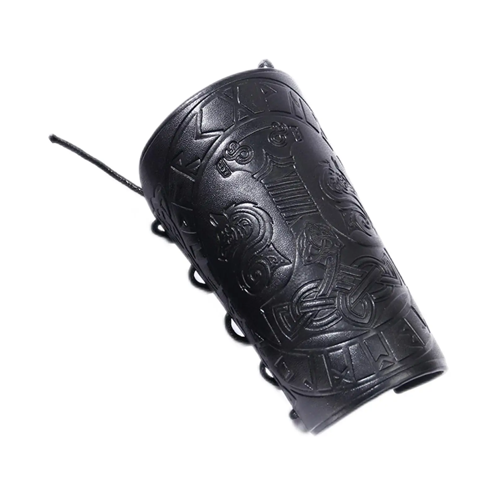 Punk Archery Bracers Wrist Guard Hammer Pattern for Fancy Dress Husband Mens