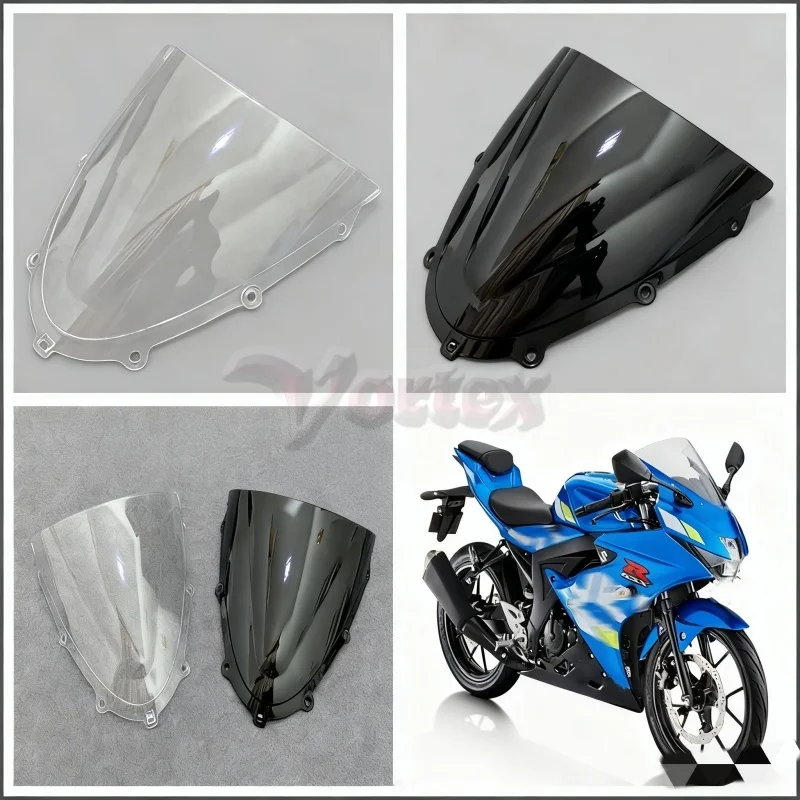 

For Suzuki GSXR150 GSXR 150 GSXR125 GSXR 125 2018 2019 2020 2021 2022 Windscreen Screen Double Bubble Wind Deflectors Windshield