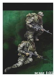 1/35 Resin Model Figure GK ,2 Figure , Unassembled and unpainted kit