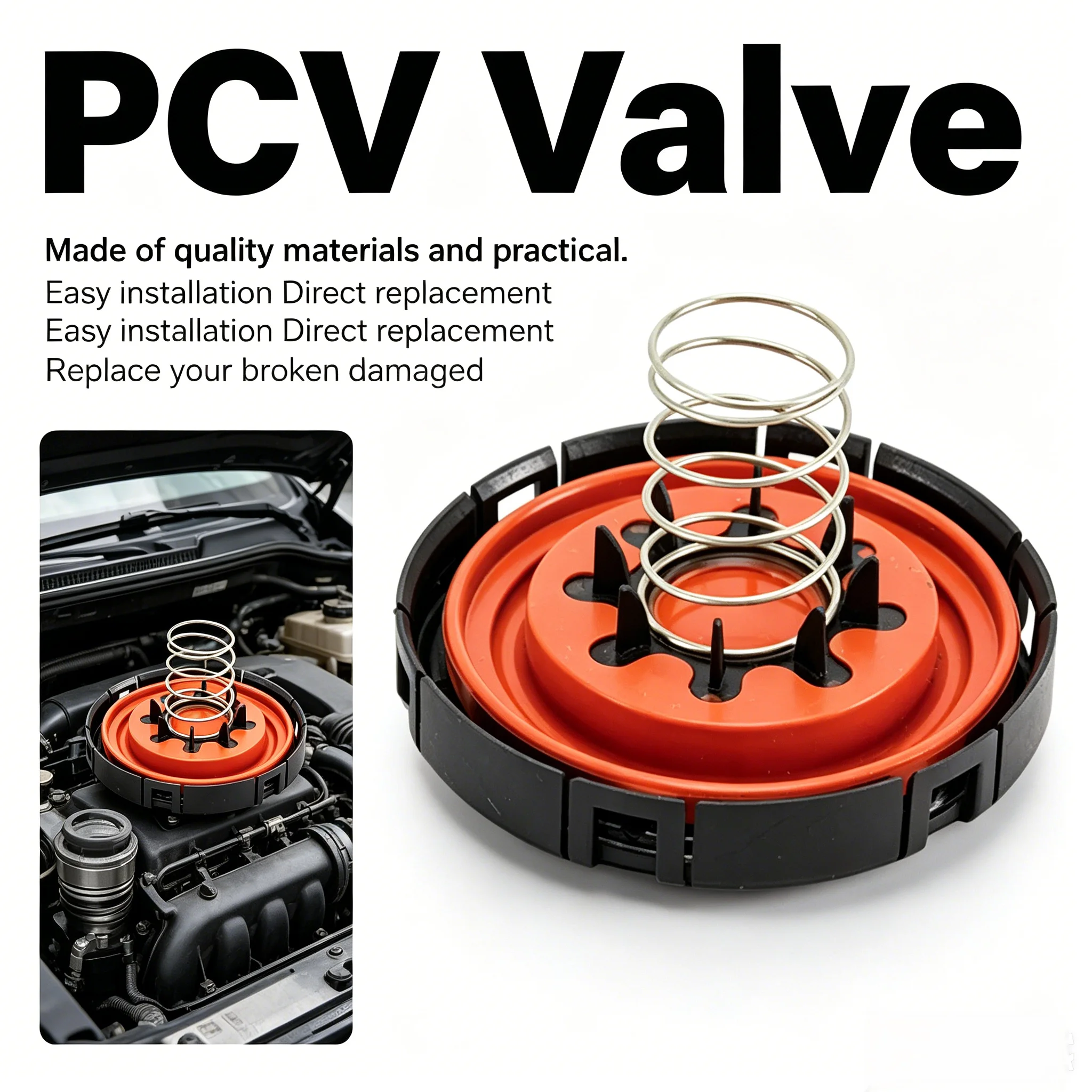

PCV Valve Diaphragm C2D60163 For Jaguar 2010-2013 LR133579 Replacement Plastic Metal Car Parts Accessories