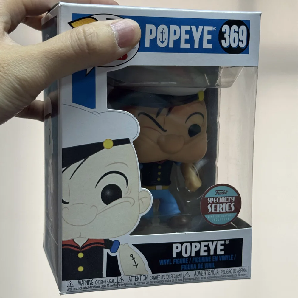 Funkos de Popeye de animación # 369 Figuras de Acción Coleccionables de Vinilo de la Serie Especial Popeye, Muñecos Decorativos para el Hogar