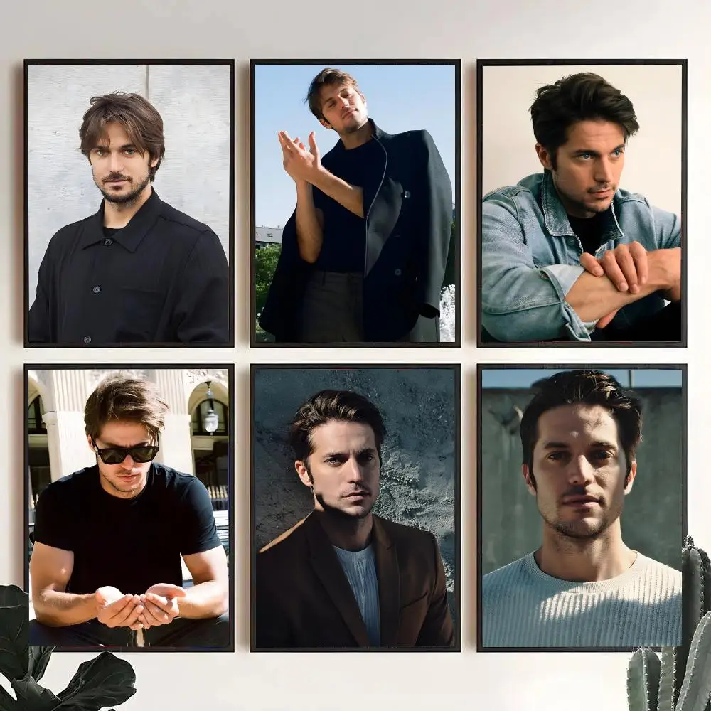 Famous Actor Lucas Bravo Poster Decorative Wall Art Stickers Mural For Home Living Room Hallway Decor Gift