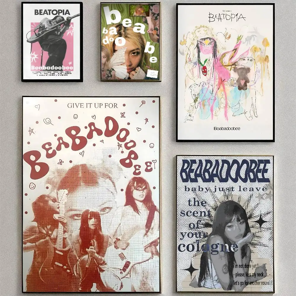 B-Beabadoobee Singer Series Posters High Quality Self-adhesive Wall Art Decorations Color Prints Sticky