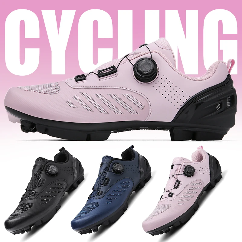 2025 Top selling Women's Outdoor Cycling Shoes Mountain Zone Lock Professional Racing Shoes High quality Speed Sports Shoes