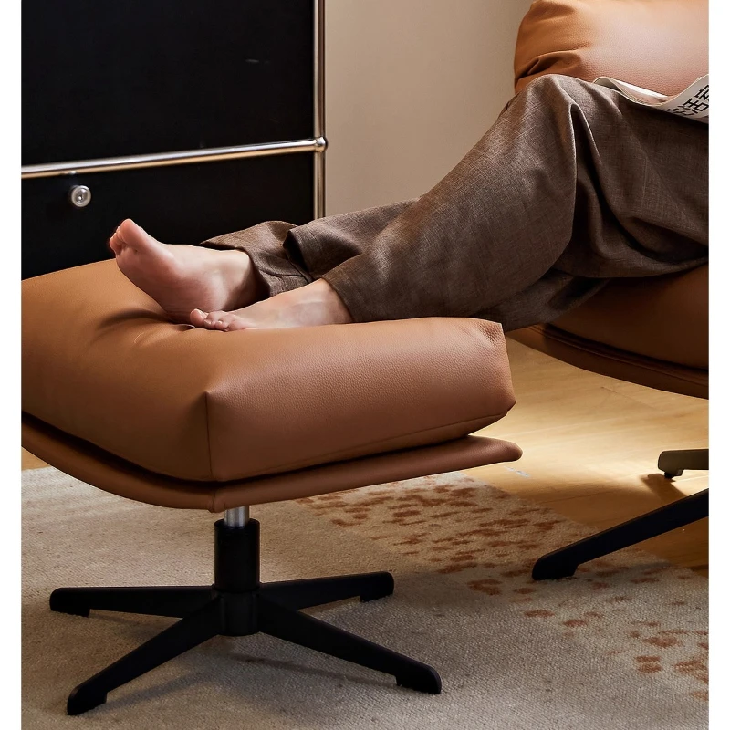 Divano monoposto per la casa, riposo per ufficio, soggiorno, balcone, girevole, per il tempo libero, comoda sedia tigre pigra, lusso leggero italiano