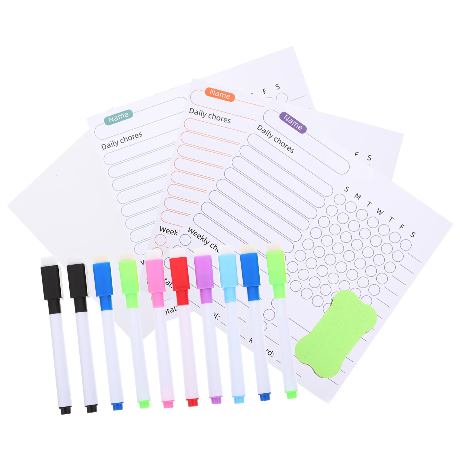 

Stickers Magnetic Notepad for Fridge Chart Weekly Planner Erasable Schedule Board Refrigerator
