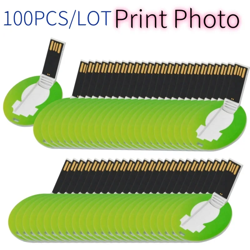 100PCS/LOT Free Custom logo Photo Flash Pen Drive 4GB 8GB 16GB 32GB 64GB Memory Stick Custom Business Card Wedding Photography