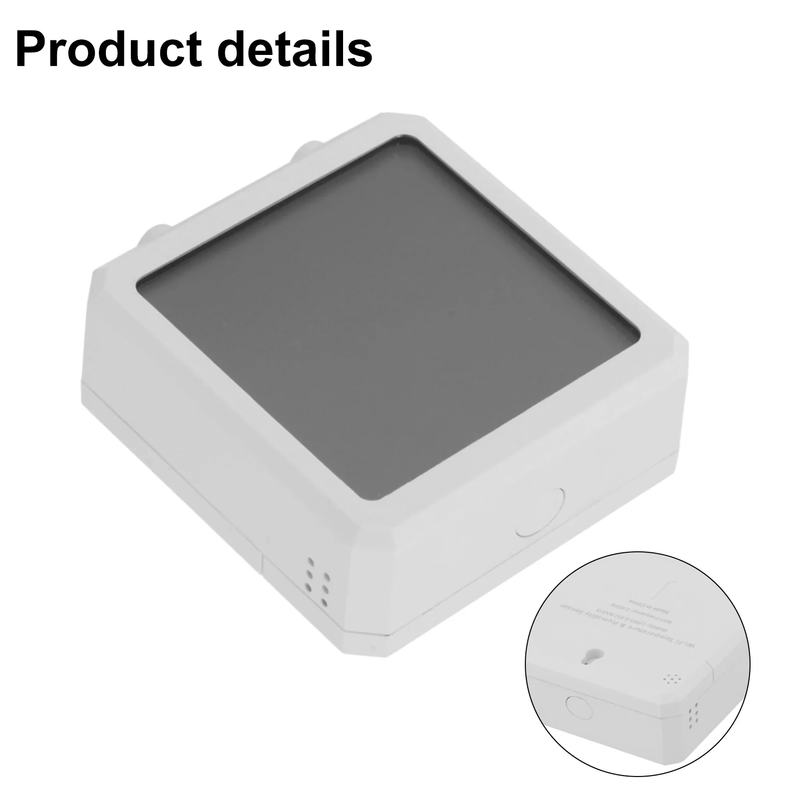 Smart Temperature And Humidity Sensor WiFi With Backlight Indoor Hygrometer Voice Control Via For Alexa Home