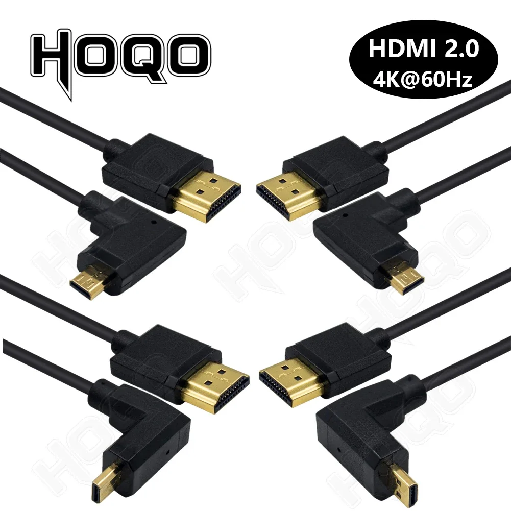 lewy prawy kąt krótki micro hdmi 4k 15cm 30cm hdmi micro hdmi w górę w dół 90 stopni