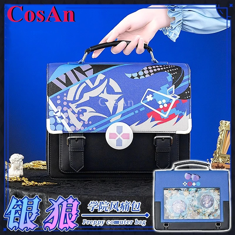 

CosAn Honkai: Star Rail Silver Wolf Cosplay Theme Impression Pack Daily Preppy Commuter Backpack Messenger Bag Lovely Itabag