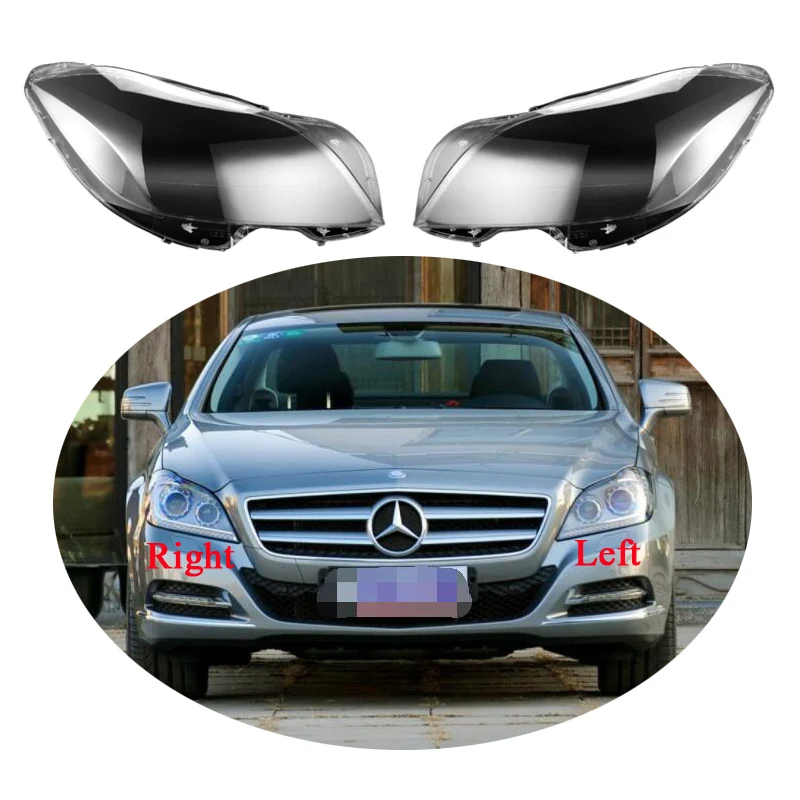 

For Mercedes Benz W218 CLS CLS260 CLS300 CLS350 2010-2015 Front Headlamps Lens Cover Plexiglass Headlight Shell Lampshade