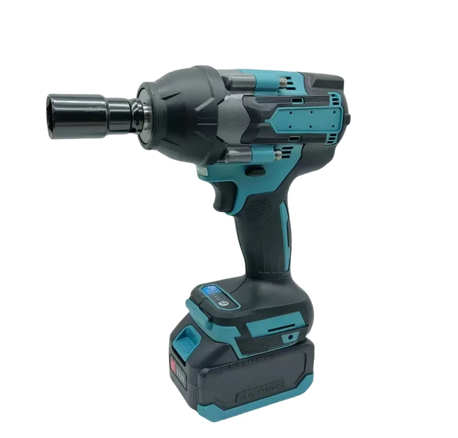 High Power 1000N.m 1/2 Inch Brushless Motor 48V Power Battery Cordless Impact Wrench