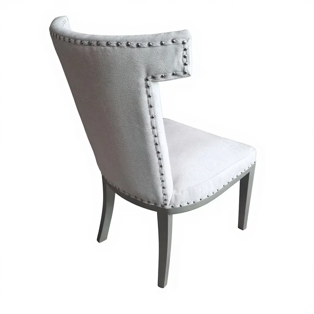 #New Hotel Dining Chair Art Light Luxury Creative High Back Wedding Banquet Soft Velvet Cushion Chair