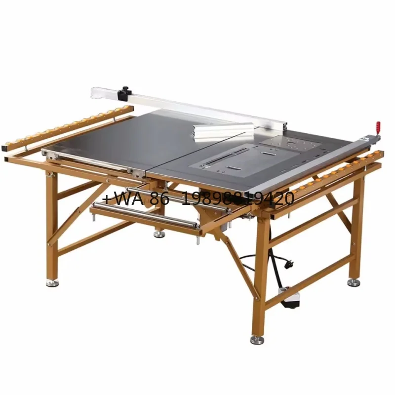 Portable and Foldable Edge Bander and Router Table Saw Woodworking Sliding Table Panel Saw 4 in 1 Woodworking Table Set