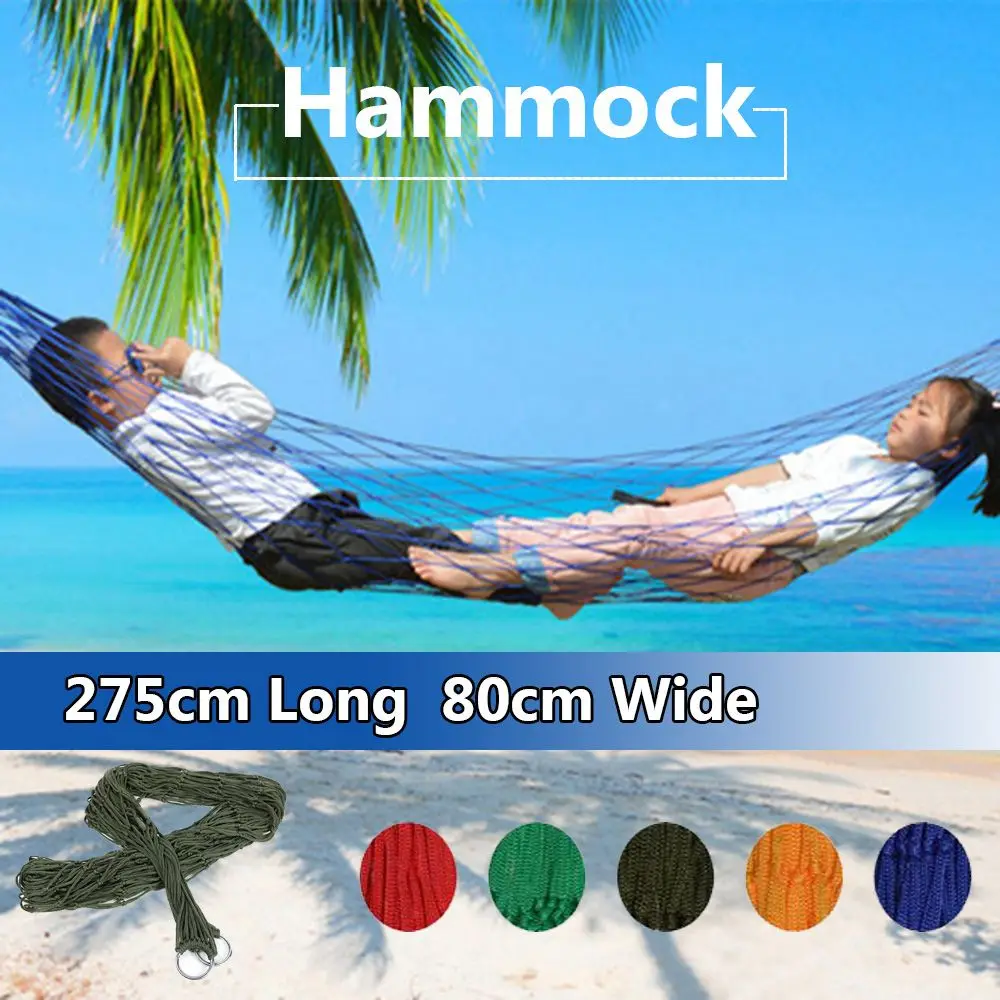 

Single Person Nylon Sleeping Outdoor Camping Travel Swing Chair Hanging Bed Camping Supplies Hammock