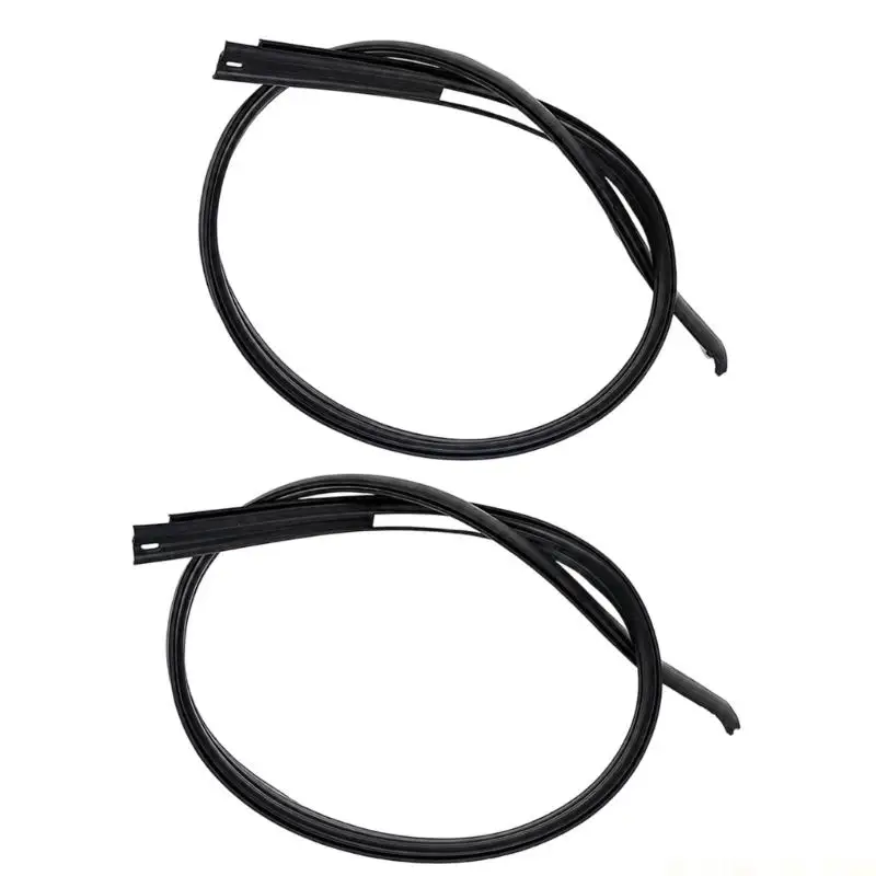 J0MA Left Right Roof Molding Piece Set for Double Cab 2007-2020, Black Roof Side Pair Replaces 75551-0C050 75552-0C050 for Trim