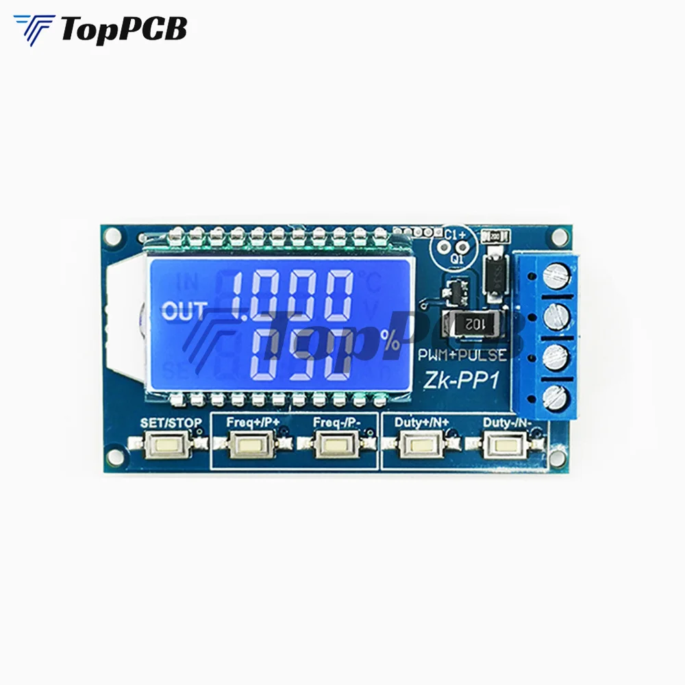 DC 3.3V-30V 1-Channel 1Hz-150KHz Dual Mode Signal Generator Square Wave LCD PWM Pulse Frequency Duty Cycle Adjustable Module