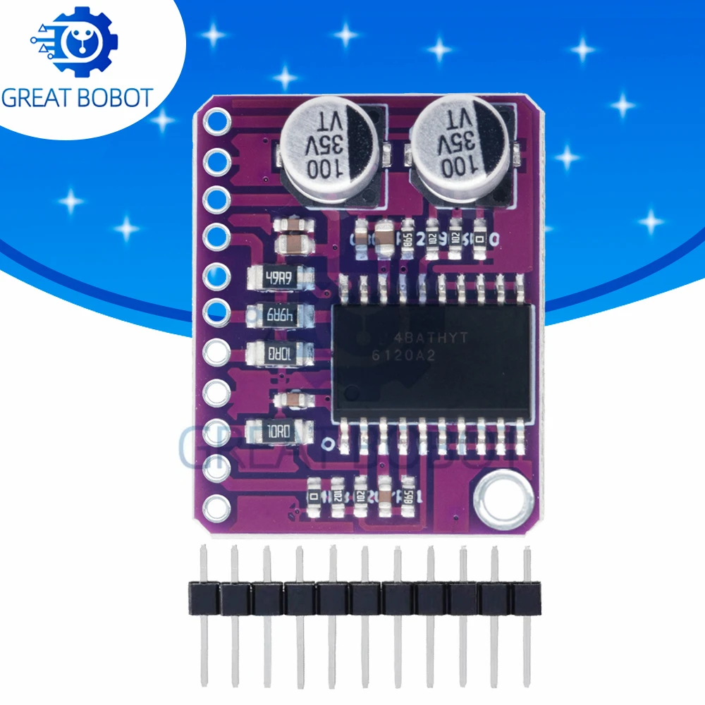 For Arduino-Compatible TPA6120 Headphone Amp: MCU-612 High-Fidelity Low-Power Stereo Amplifier
