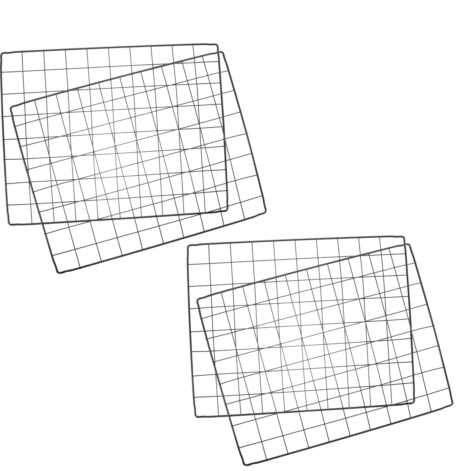 4 Stuks Huisdier Hek Ijzer Mesh Lakens Diy Monteren Panelen Voor Honden Katten Konijnen Metaaldraad Oefening Pen Opvouwbare Duurzaam Kooi box