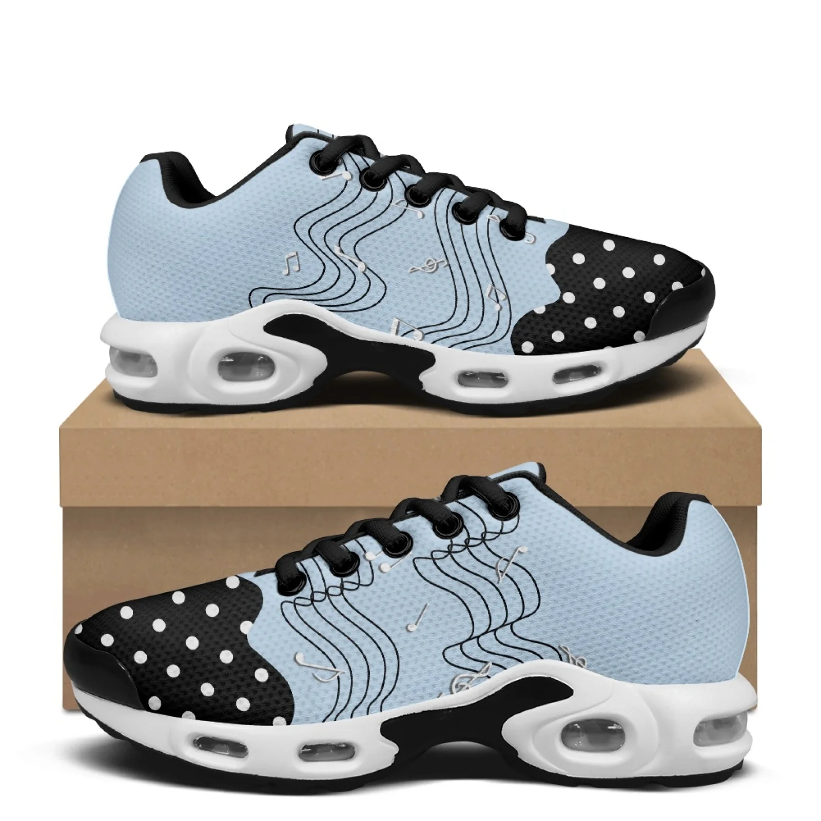 PENSTROLL Guitar Music Note Platform Running Shoes Casual Sport Shoes for Adult Air Cushion Athletic Shoes