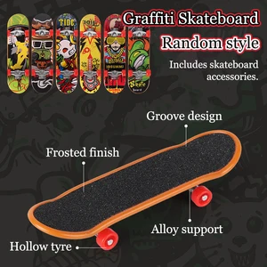 손가락 끝 스케이트 보드 어린이 장난감 손가락 스포츠 필드 훈련 소품 공원 경사로 난간 경사 모델 손가락 스케이트 보드 게임 10 최고의 판매 지판 장애물 -19